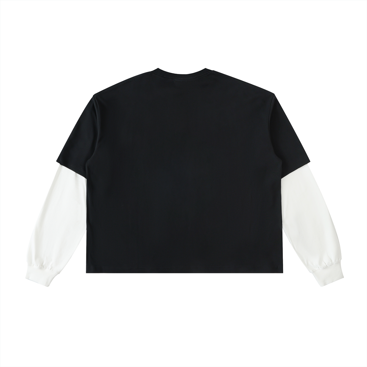 Layered Long Sleeve Cotton T-Shirt