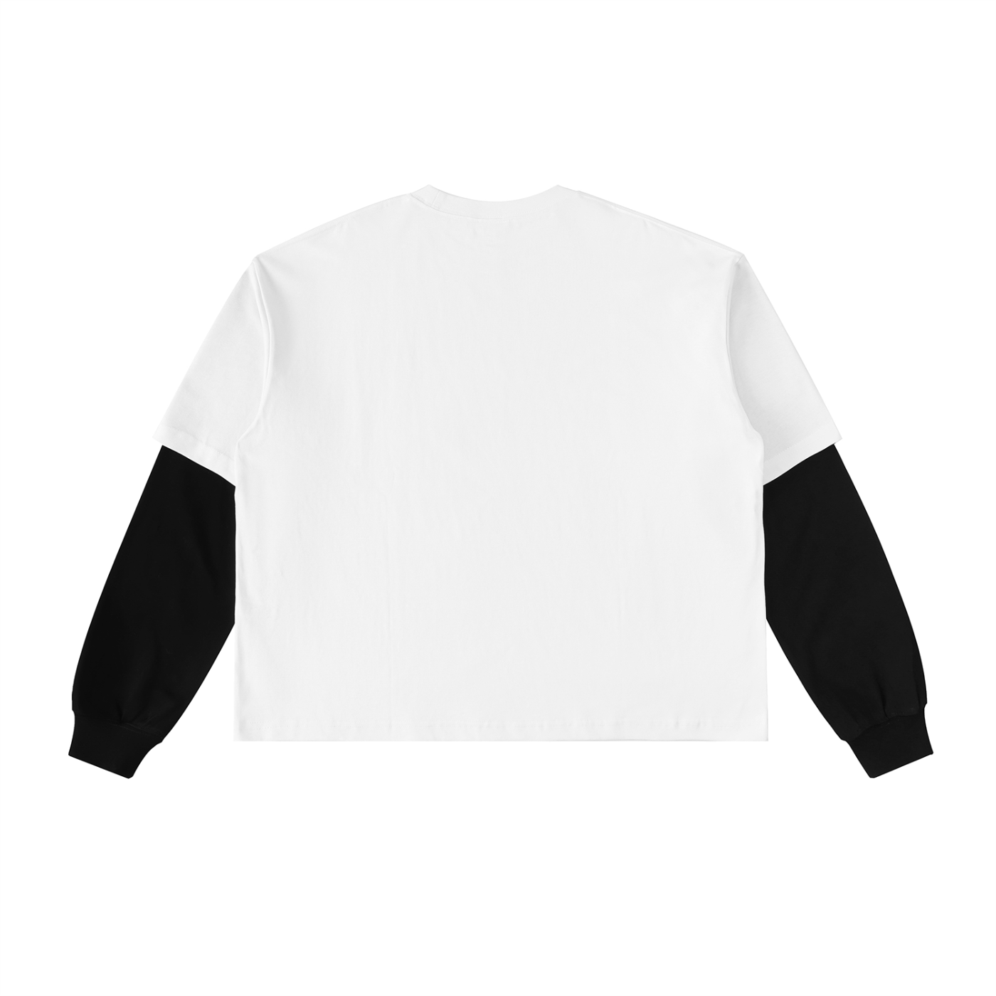 Layered Long Sleeve Cotton T-Shirt